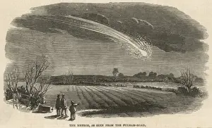Sighting Prints: Meteor seen above fields from Fulham Road, London