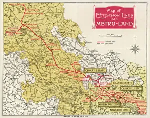 Images Dated 30th July 2015: METROLAND MAP