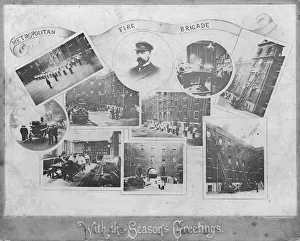 Images Dated 9th November 2011: Metropolitan Fire Brigade Christmas Card
