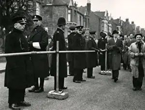 Metropolitan Police B Division on duty for football match