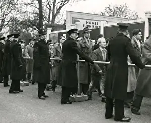 Metropolitan Police B Division on duty for football match
