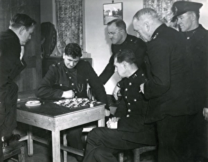 Images Dated 3rd February 2011: Metropolitan Police B Division officers playing draughts