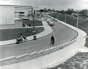 Images Dated 4th February 2011: Metropolitan Police officer on his bicycle, Ferrier Estate