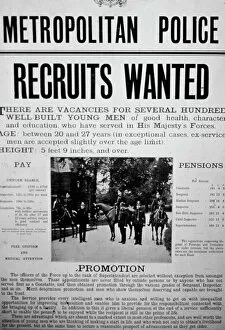 Pension Collection: Metropolitan Police recruitment poster