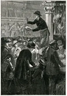 Butchers Prints: Metropolitan poultry market 1884