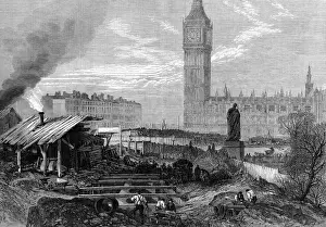 Metropolitan railway works at Westminster
