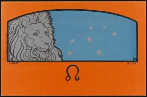 Meunier Prints: Meunier Zodiac Leo