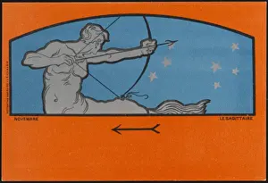 Meunier Prints: Meunier Zodiac Sagittari
