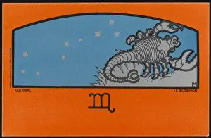 Meunier Prints: Meunier Zodiac Scorpio