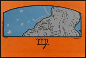 Meunier Prints: Meunier Zodiac Virgo