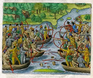 Mexican Collection: Mexican Indians Fighting