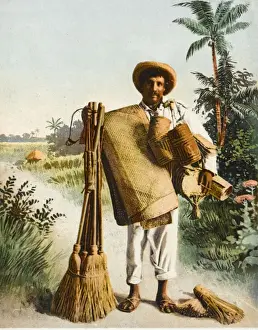 Itinerant Prints: Mexican itinerant brush salesman