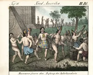 Mexican natives celebrating the beginning of the century
