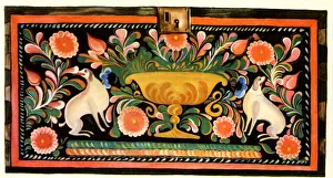Keyhole Prints: Mexican-style chest made near Toas, New Mexico