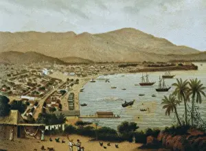 Mejico Prints: Mexico (19th c. ). Bay of Acapulco. Costumbrism