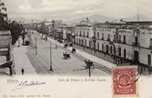 Images Dated 9th March 2011: Mexico City - Calle de Patoni and Avenida Juarez