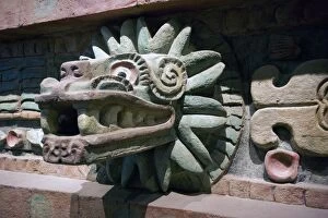 Geogrl9 Ca Collection: Mexico City. Quetzalcoatl Snake