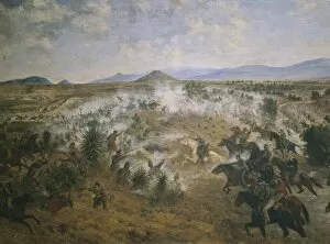Mejico Collection: Mexico. Civil War. Battle of Quer鴡ro (June 1867)