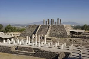 Mesoamerican Collection: MEXICO. HIDALGO. Tula. Quetzalcoatl Temple and