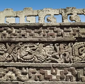 Mejico Collection: MEXICO. HIDALGO. Tula. Tolteva relief. Toltec