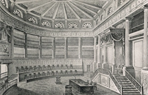 Viceroyalty Collection: Mexico. Interior of the Court of The Acordada. Engraving