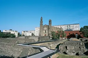 Pre Columbian Prints: Mexico. Mexico City. Square of the Three Cultures