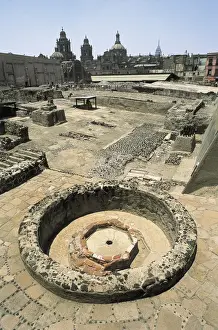 MEXICO. Mexico City. TenochtitlᮮRemains of an