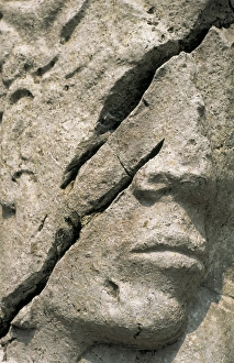 MEXICO. Palenque. El Palacio. Bas-relief with