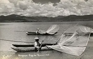 Carved Prints: Mexico - Patzcuaro Michoacan Mariposas - Butterfly Boats