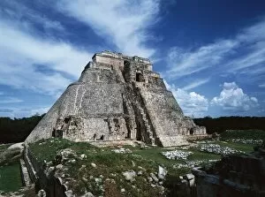 Mesoamerican Collection: Mexico. Uxmal. Pyramid of the Magician