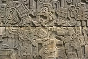 Geographic Collection: MEXICO. VERACRUZ. El Taj�Relief detail at