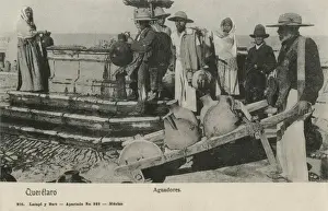 Wheel Barrow Prints: Mexico - Water Carriers at Queretaro