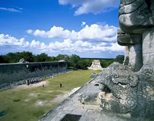 Maya Prints: MEXICO. YUCATN. Chich鮠ItzᮠBall Court from