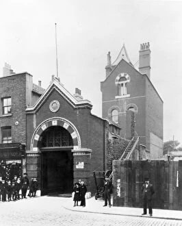 Images Dated 31st May 1890: MFB and LCC-LFB Mile End fire station, East London