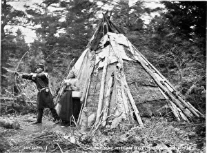 Native People Prints: Mic-Mac Indian hut, Halifax (1873)