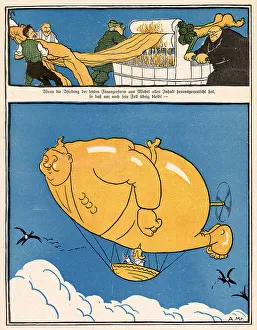 Michel Prints: Michel in the air 1909