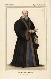 Chancelier Prints: Michel de l Hopital, Chancellor of France
