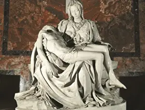 Basilica Prints: Michelangelo (1475-1564). Pieta. 1498-1499. Renaissance