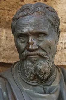 Bearded Prints: Michelangelo Buonarroti (1475-1564). Bust. Vatican