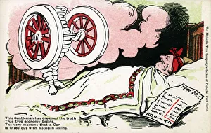 Images Dated 12th February 2021: Michelin Tyre Company promo postcard