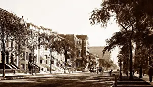 Michigan Prints: Michigan Avenue, Chicago - hand coloured when published