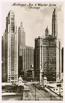 Michigan Avenue and Wacker Drive, Chicago, USA