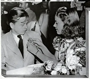 Buttonhole Prints: Mickey Rooney and Lilian Long