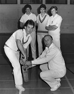 Nets Gallery: Micky Stewart, cricketer, coaching schoolboys, Penzance