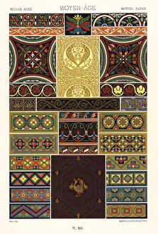 Murals Prints: Middle Ages: embroideries, paintings and enamels