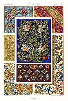 Racinet Prints: Middle Ages: illuminated manuscripts, 15th century