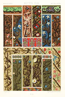 Racinet Prints: Middle Ages: illuminated manuscripts, 15th century
