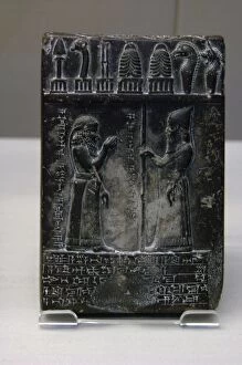 Inscribed Gallery: Middle babylonian. Black diorite tablet of Nabu-apla-iddina