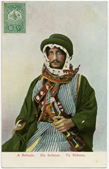 Scarf Prints: A Middle Eastern Bedouin Man