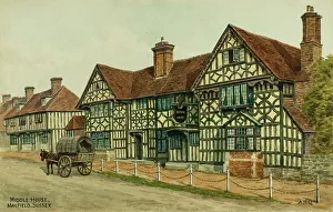 Tudor Prints: Middle House, Mayfield, Sussex